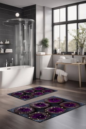Mijölnir Juego de Alfombrillas de Baño CT-5369 de 2 Piezas Multicolor
